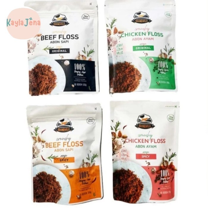 

PRODUK TERBATAS GRANDVILLE Beef Floss Abon Sapi Chicken Floss Abon Ayam Original