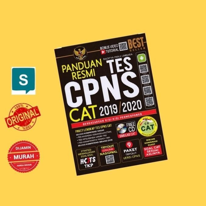 

BUKU PANDUAN RESMI TES CPNS CAT 2019-2020 + CD