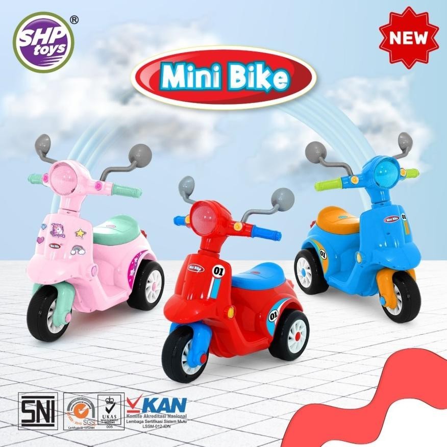 BDG MAINAN ANAK MOTORAN SKUTER SCOOTER MINI BIKE 691 -SHP TOYS TRICYCLE/SEPEDA MB 691 SHP - HADIAH-K