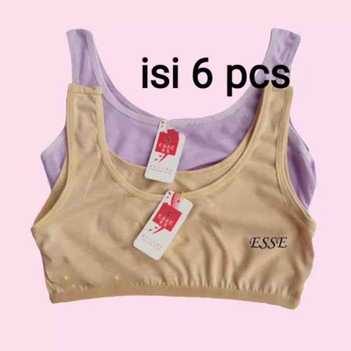 Best/ 6Pcs Ni Set Anak Sd Perempuan - Niset Kaos Dalaman Bra Bh