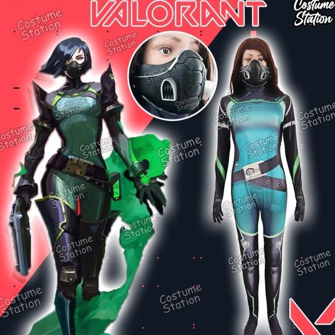 Kostum Valorant Viper / Costume Game Mainan dewasa wanita