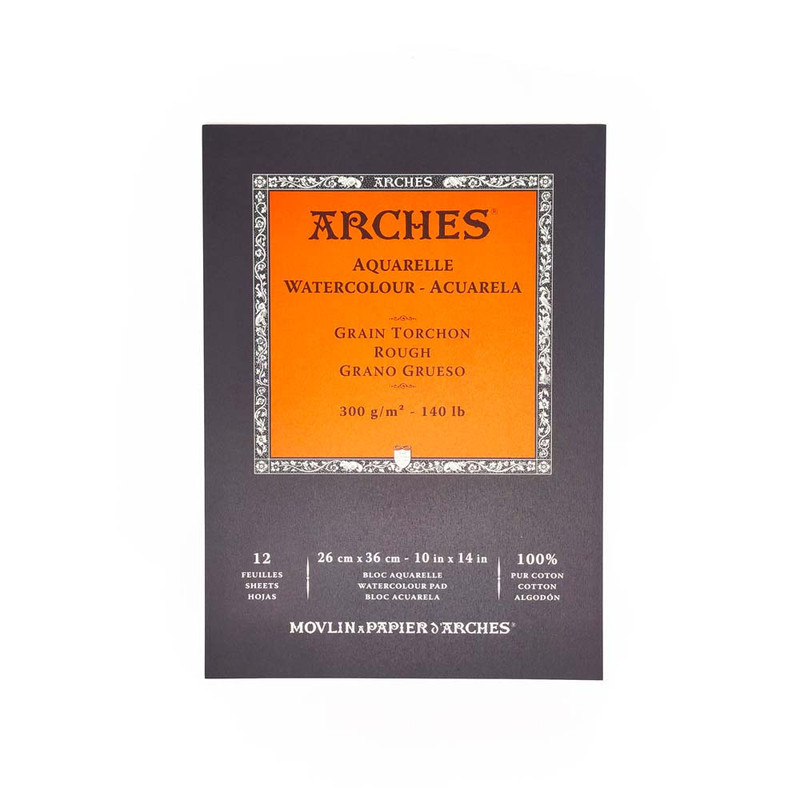 

Arches Natural White Watercolour Pad, Rough, 300G, 26 X 36 Cm, 12Sheets