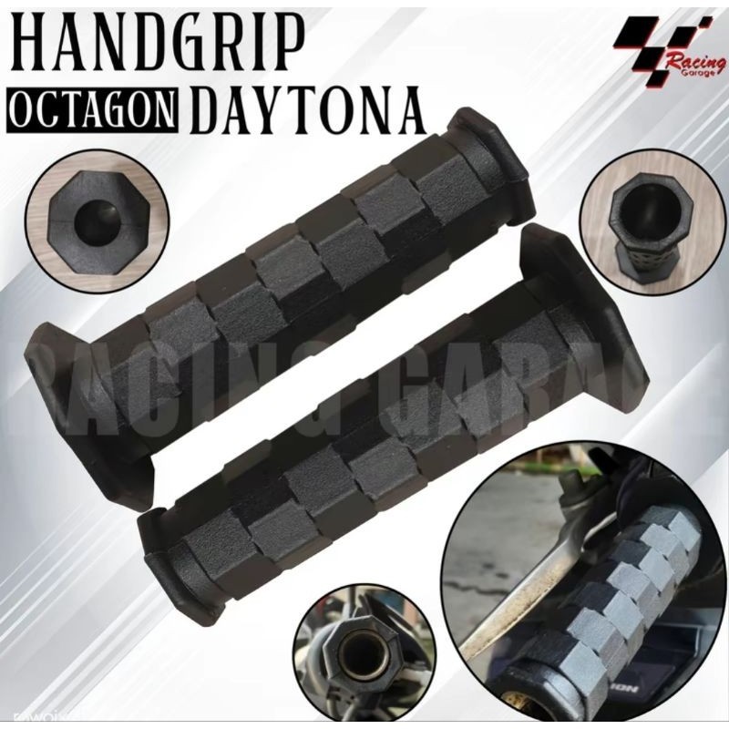 Handgrip Grip Oktagon / Dytona karet Empuk Grip Universal Motor