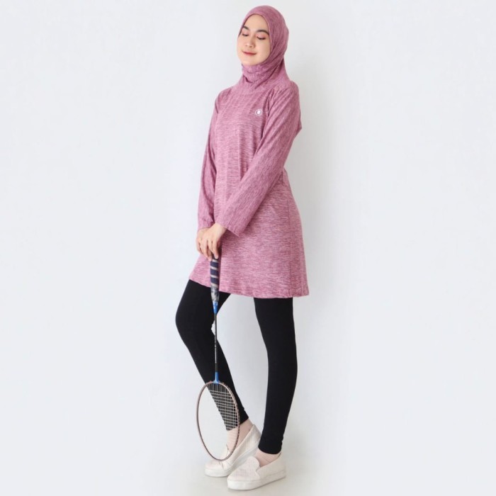 Tunik Hijab Set Olahraga Baju Senam Tennis Bersepeda Yoga