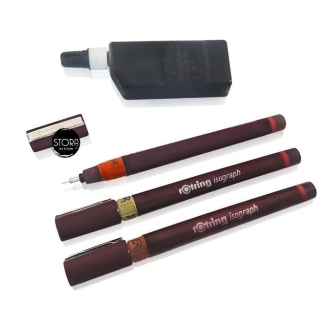 

Rotring Rapido College Set 0.1/0.3/0.5 Technical Drawing Pen