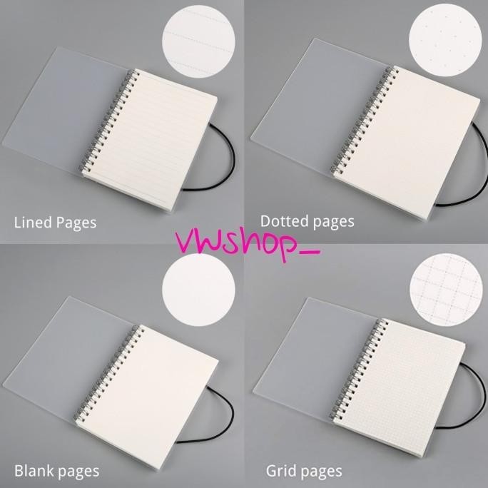 

Buku Tulis Note Catatan Agenda Kerja Diary Kertas Grid Blank Lined Dot