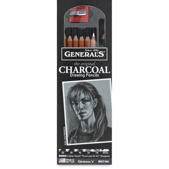 

Generals Charcoal Pencil Set (8 Pcs)