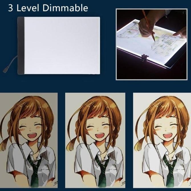 

A4 Led Copy Board Cahaya Dapat Diatur Drawing Tracing Board Ultra Slim