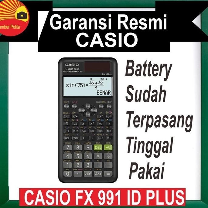 

promooo baru casio fx 991 id plus kalkulator scientific calculator 2nd edition black