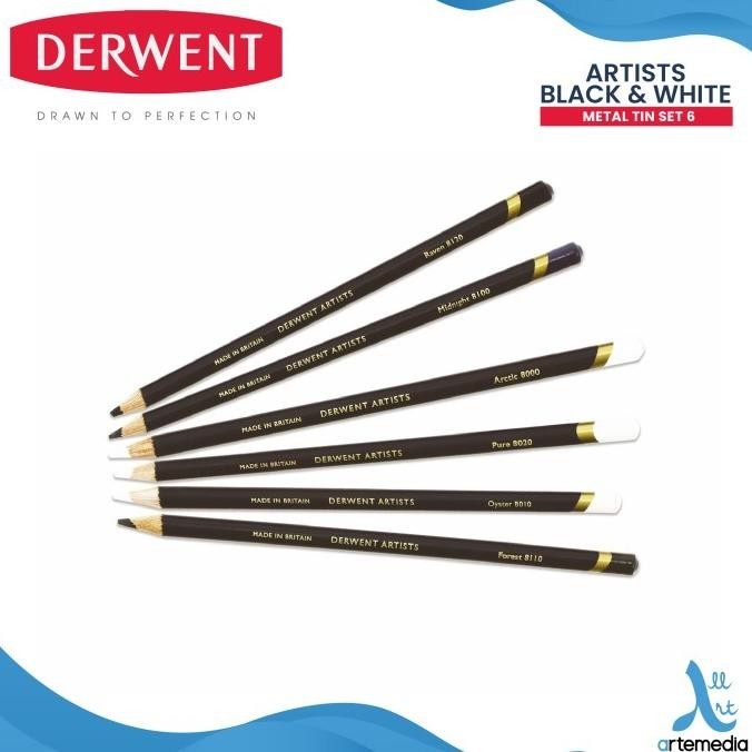 

Pensil Warna Derwent Artists 6 Pencil Color Metal Tin Set