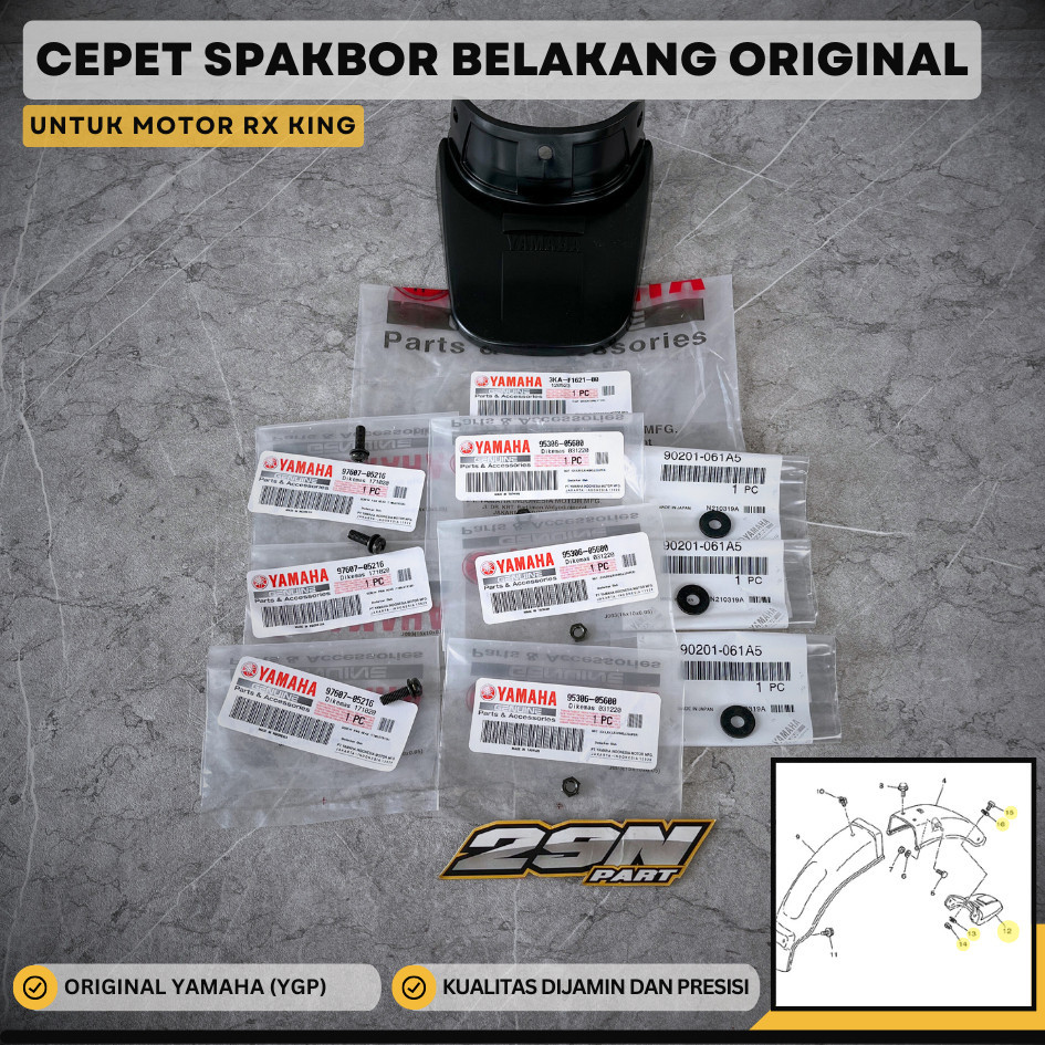 CEPET CECEPET CERET SPAKBOR BELAKANG RX KING (3KA-F1621-00) ORIGINAL