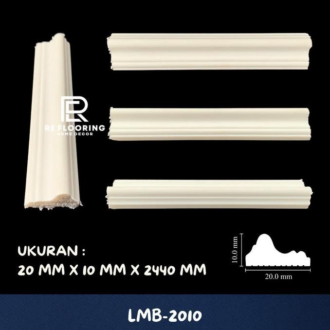 Wall Moulding LAIV PVC Putih - List Dinding / Lis Profil