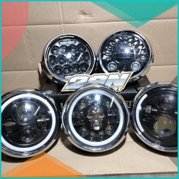 LAMPU DAYMAKER RX KING RXKING LAMPU DEPAN LED BATOK DAN RING BULAT 13m