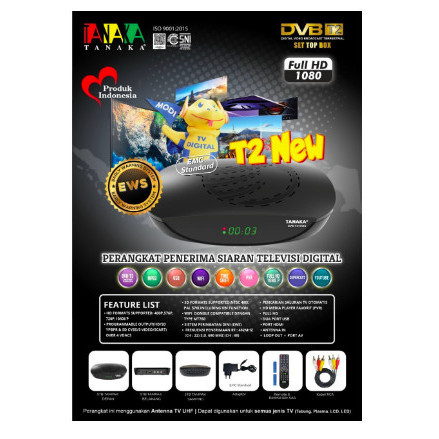 Terbaru Tanaka Aaa Set Top Box Stb Dvb T2 Penerima Siaran Digital Promo Terlaris