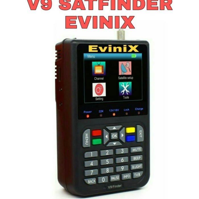 Terbaru Satfinder V9 Evinix Hd H265 / Satelite Finder Parabola Dvbs2 Promo Terlaris
