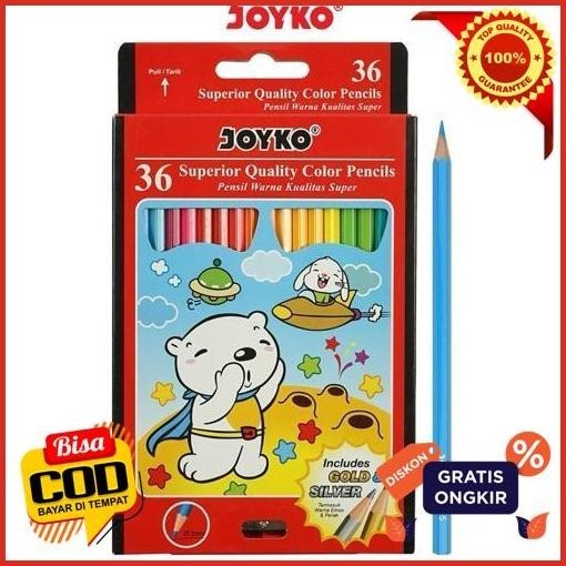 

Promo Pensil Warna Joyko 36 Warna Panjang Cp-36Pb Superior Quality Hexagonal Jaminan Mutu