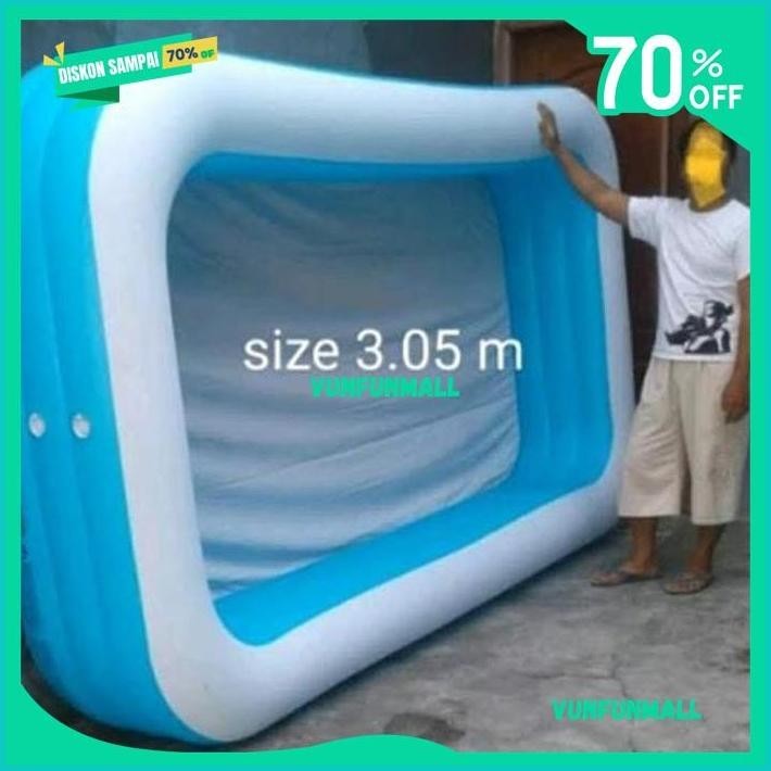 KOLAM RENANG KARET ANAK UKURAN 2 SAMPAI 3 METER JUMBO BESAR MURAH KUALITAS BERKELAS 