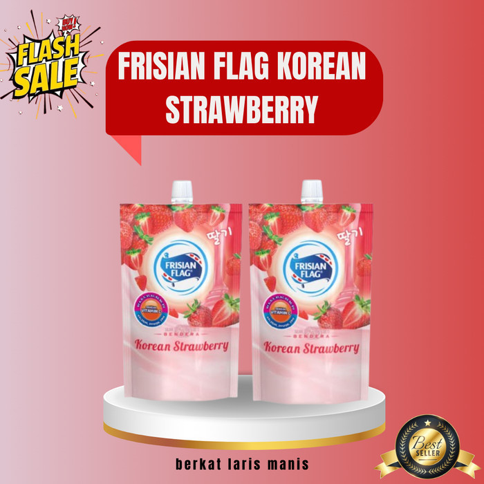 

FRISIAN FLAG BENDERA KENTAL MANIS KOREAN STRAWBERRY POUCH 260G