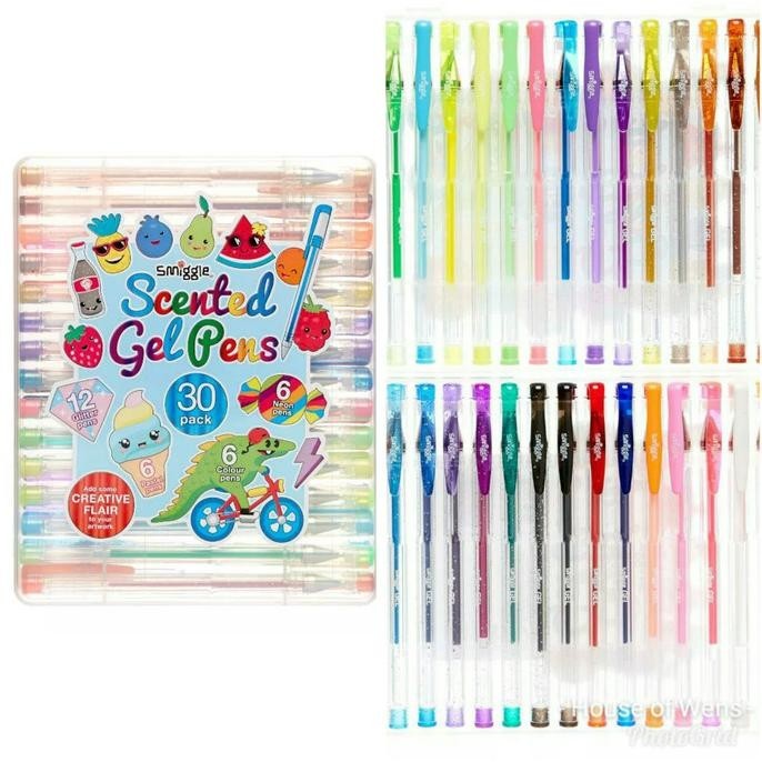 

Ready Smiggle Scented Gel Pens X30 - Pulpen Gel Smiggle Isi 30 Berkualitas