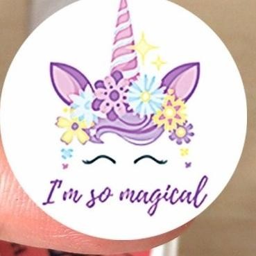 

OLH - Stiker Magical Unicorn isi 500 Label Cutting Sticker Kado Anak Pink TERLARIS
