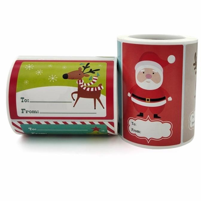 

OLH - Stiker Natal 250 Tempelan Kado Natal Sticker Christmas Stiker Toples TERLARIS