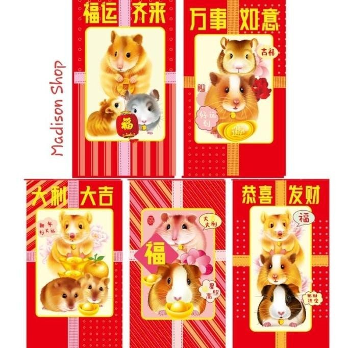 

OLH - A2908 Angpao Tikus Panjang Grosir Ampao 2020 Murah Amplop Merah Uang TERLARIS