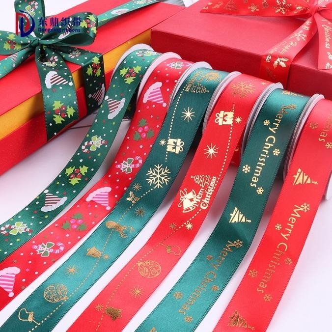 

OLH - Pita Natal Rol 25 yard Merry Christmas Ribbon Kado Natal Murah Grosir TERLARIS