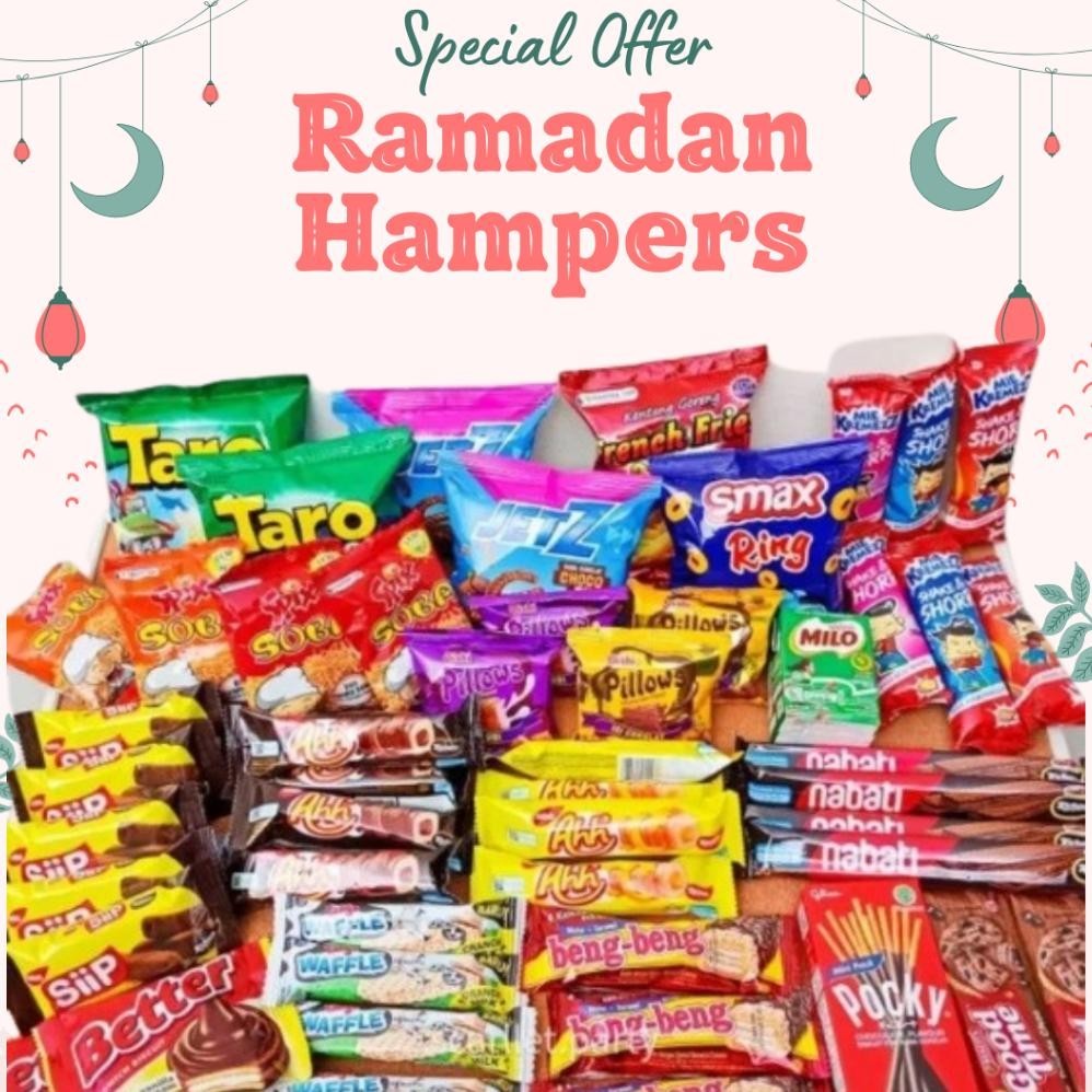 

Hampers lebaran idul fitri paket snack isi 50 pcs