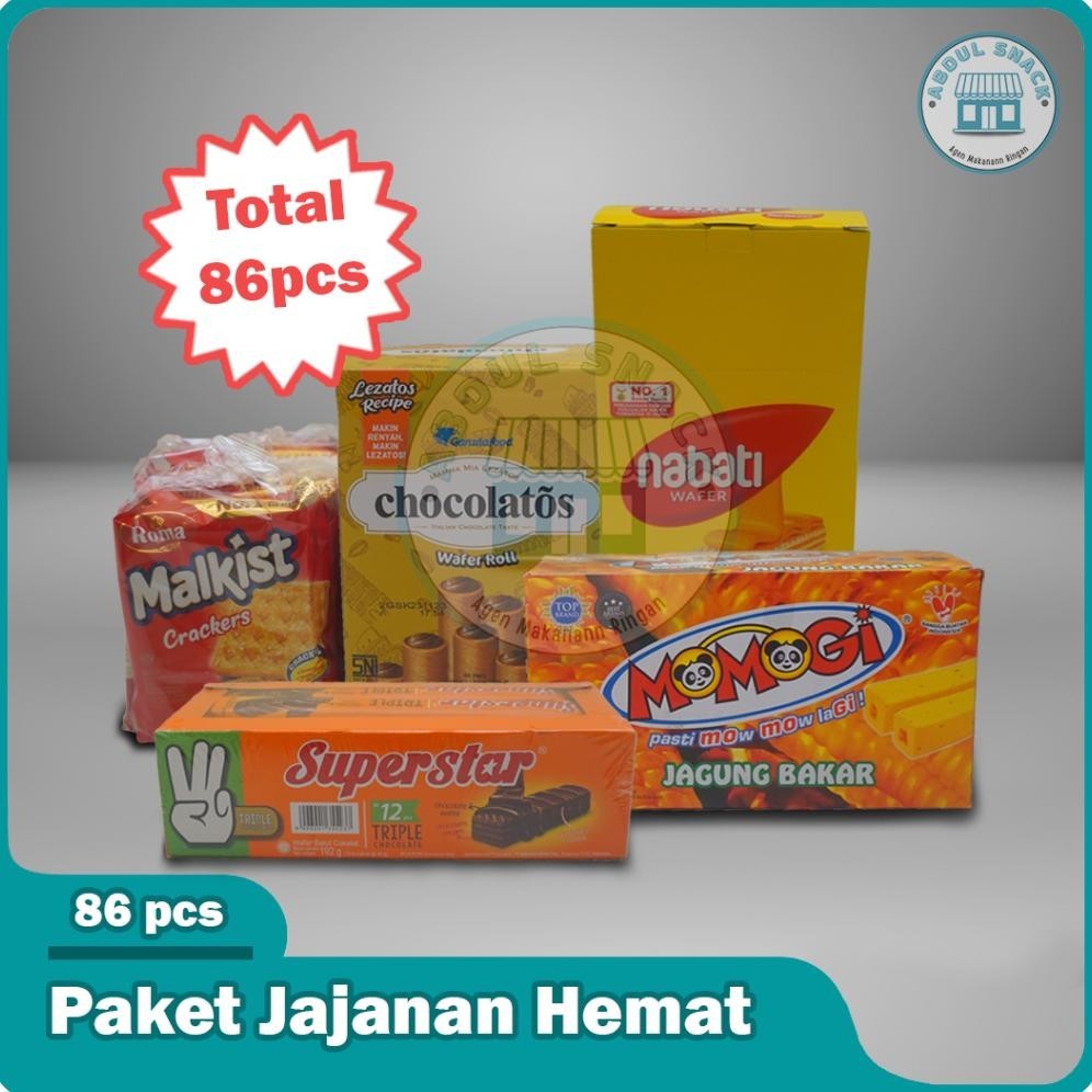 

PAKET JAJANAN HEMAT 50rban TOTAL 86pcs BISA REQUEST