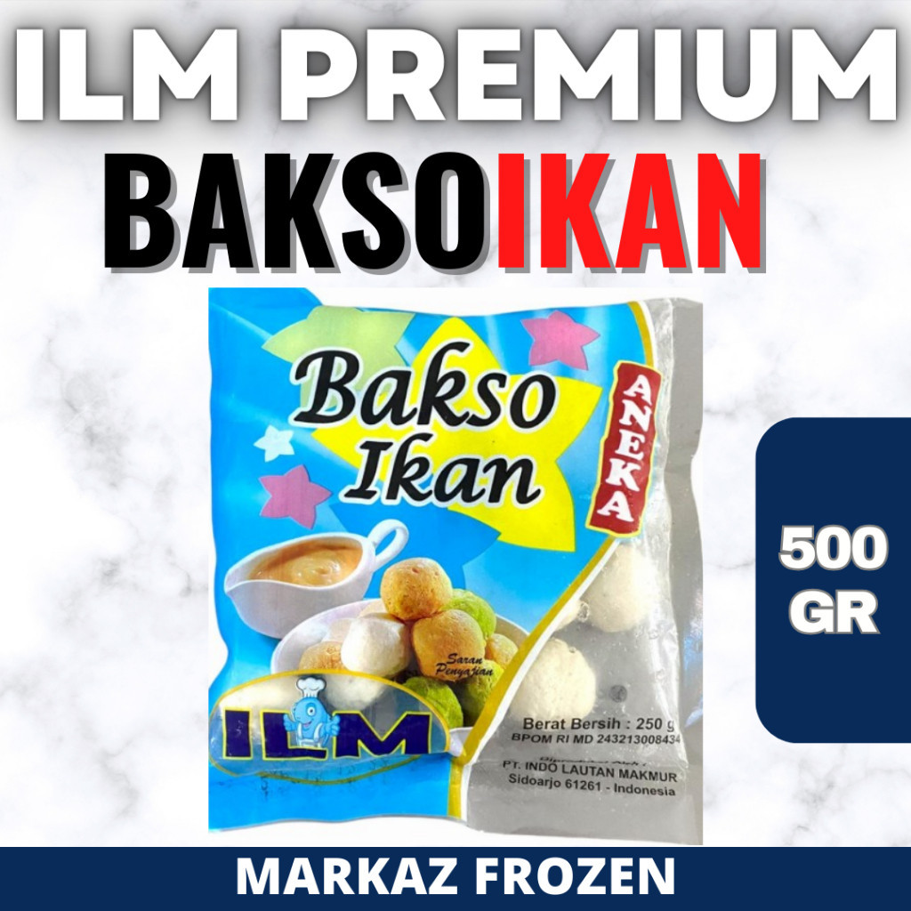 

ILM PREMIUM BAKSO IKAN PUTIH 500GR (20/Q)