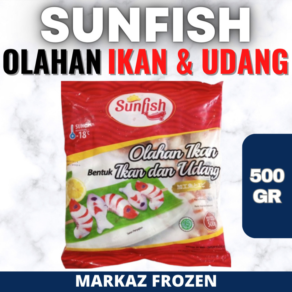 

SUNFISH BENTUK IKAN & UDANG 500GR (20/Q)