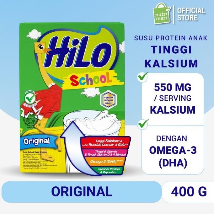 

HiLo School Original 400gr - Susu Tinggi Kalsium Lebih Rendah Lemak