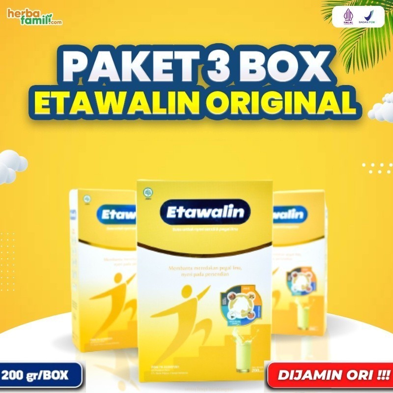 

ETAWALIN Paket 3 Box Original Isi 200gram Per Box