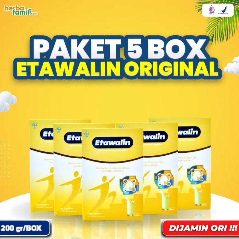 

ETAWALIN Paket 5 Box Original Isi 200gram Per Box