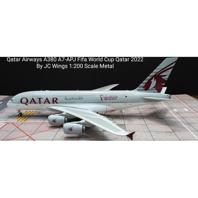 Qatar Airways A380 A7-APJ Fifa World Cup Qatar 2022 By JC Wings 1:200