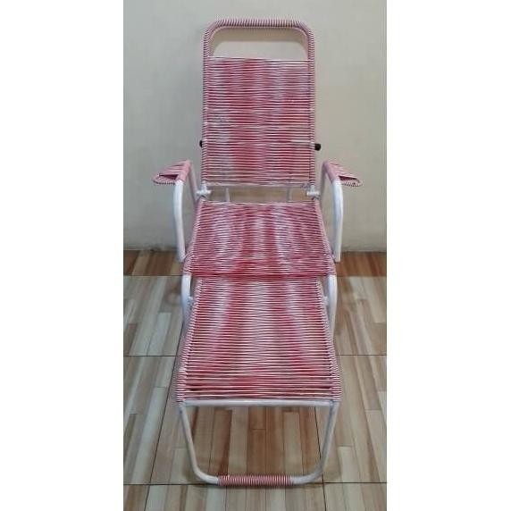 Ready Bangku / Kursi Sandar Santai Tali Plastik Model Jadul Sakura_Jou