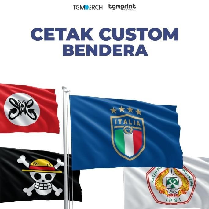 Cetak Custom Printing Bendera Kain Satuan