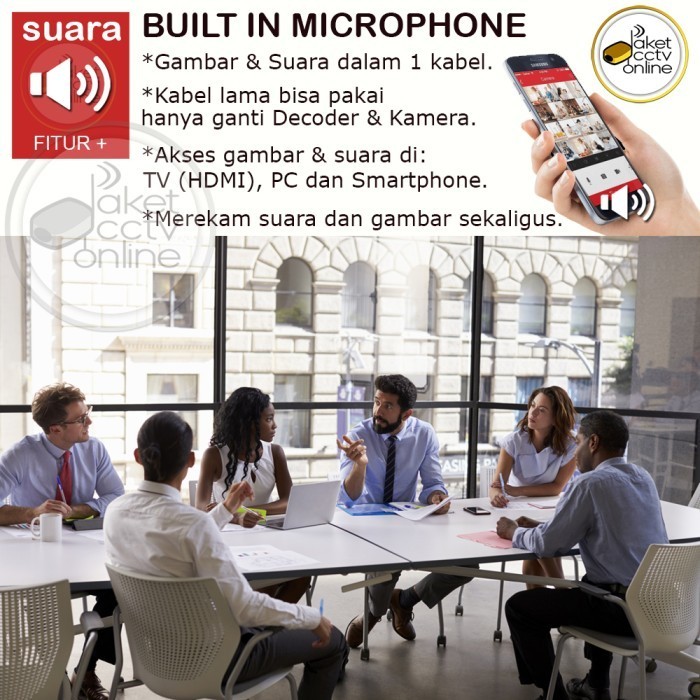 Paket Cctv 4 Kamera 2Mp Hilook Audio Tanpa Hdd Rekam Suara