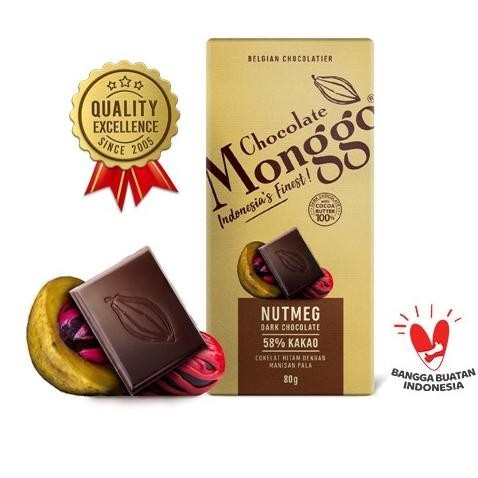 

Ginger & Dark Cokelat | Chocolate Monggo 80g | Coklat Jahe Snack Sehat