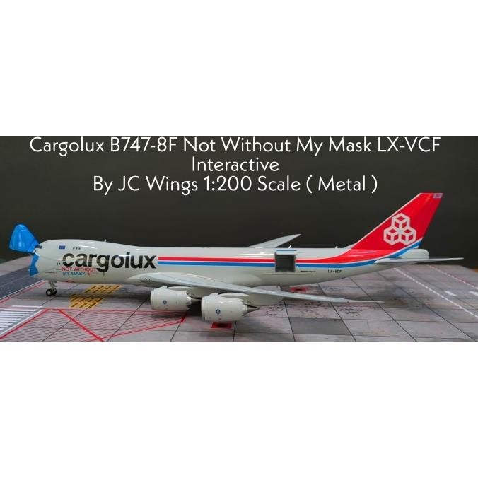 Cargolux B747-8F Not Without My Mask Interactive By JC Wings 1:200