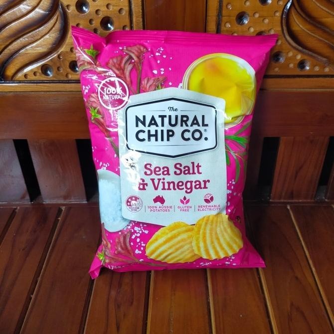 

natural chip co sea salt & vinegar 175gr chips potato