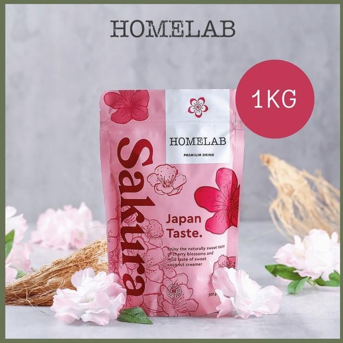

1 Kg Homelab Bubuk Minuman Sakura Latte Premium Powder