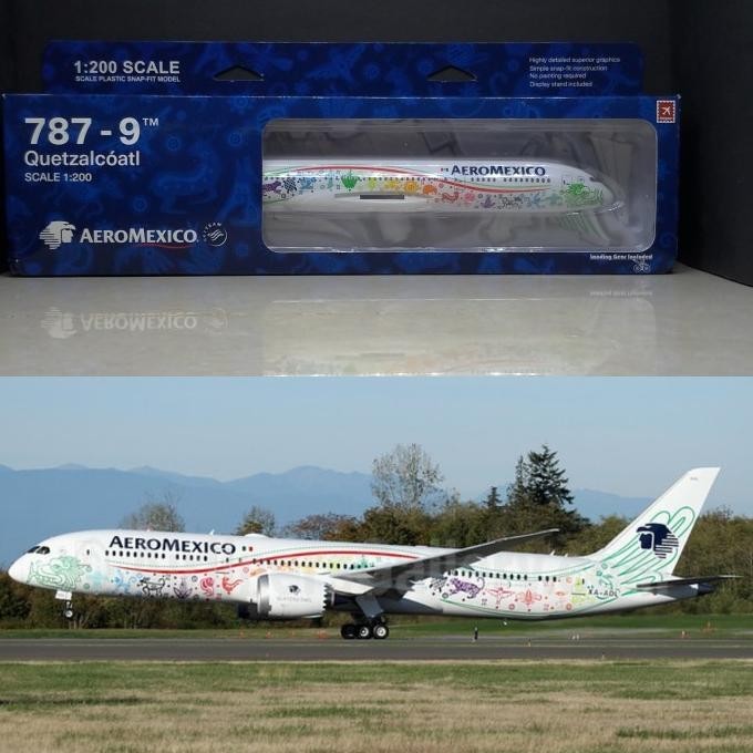 Aeromexico B787-9 Quetzalcoatl Hogan Wings 1:200 Scale
