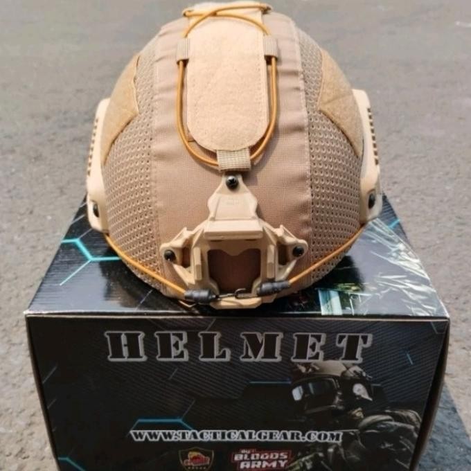 Helm Mich Tactical Cream Plus Cover 2001 Emerson Tactical Gear Terbaru
