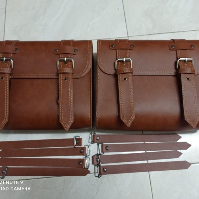 Tas Classic Motor / Tas Samping Motor / Tas Kulit Motor