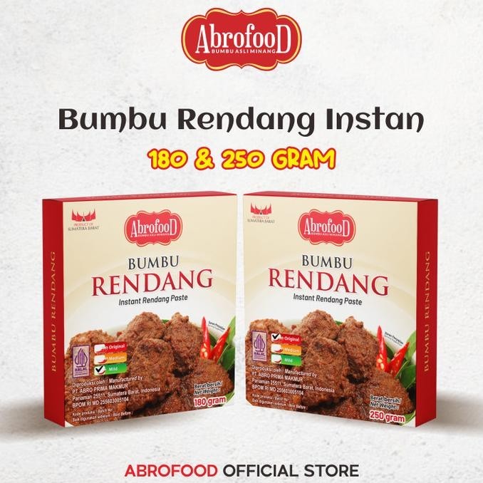 

Bumbu Rendang Instant Abrofood 250 Gr (Pcs) Perkasa_Id