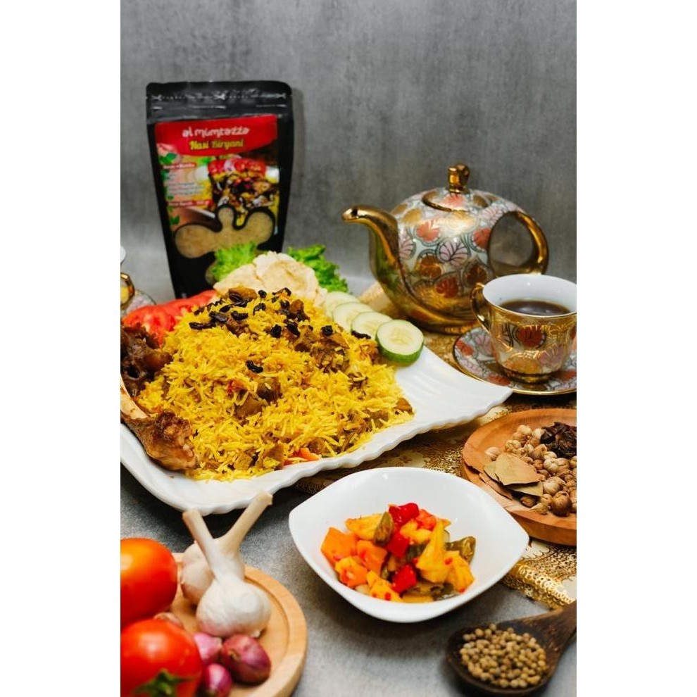 

Al Mumtazza 350Gr Beras Basmati Bumbu Instan Nasi Rempah Arab India Perkasa_Id