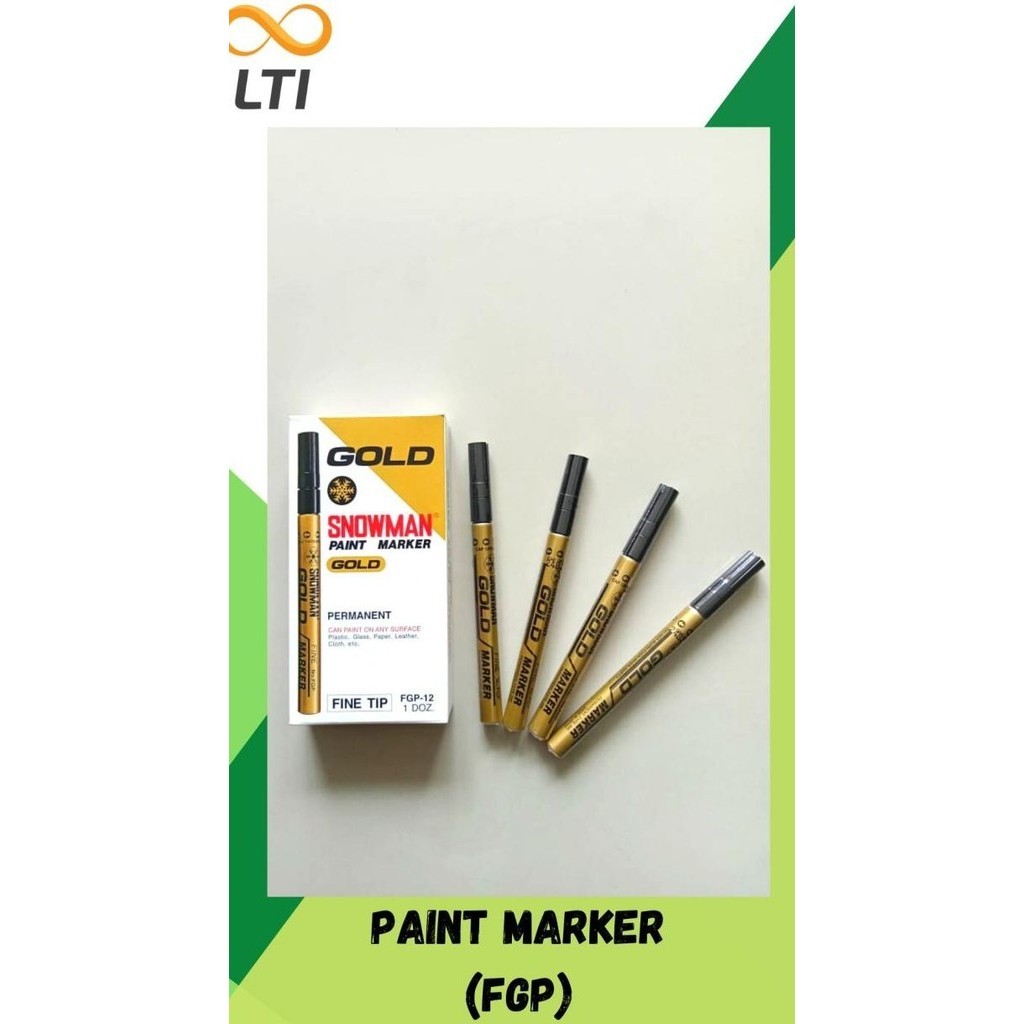 

Spidol Permanent Snowman Paint Marker Fine Tip Fwp Fsp Fgp