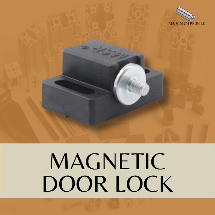 Magnetic Door Lock Kunci Pintu Magnet Aluminium Profile