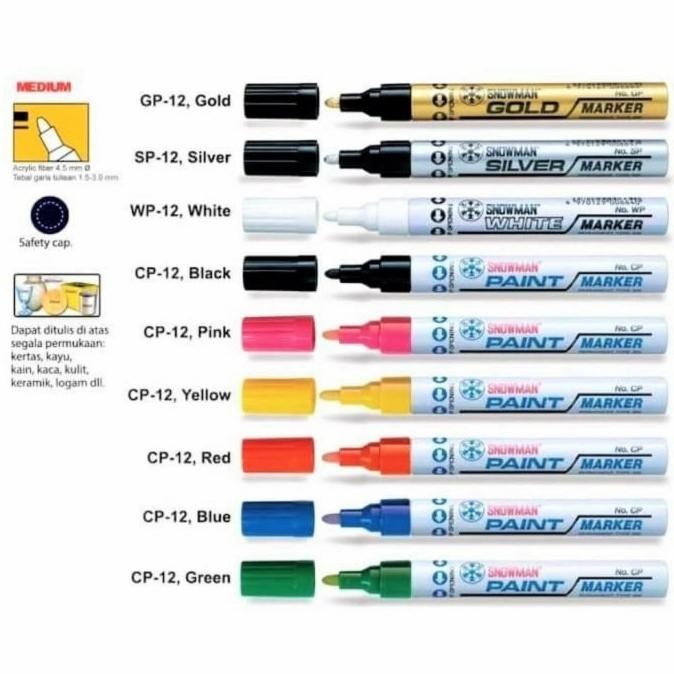 

Spidol Paint Marker Snowman Permanent Per Lusin